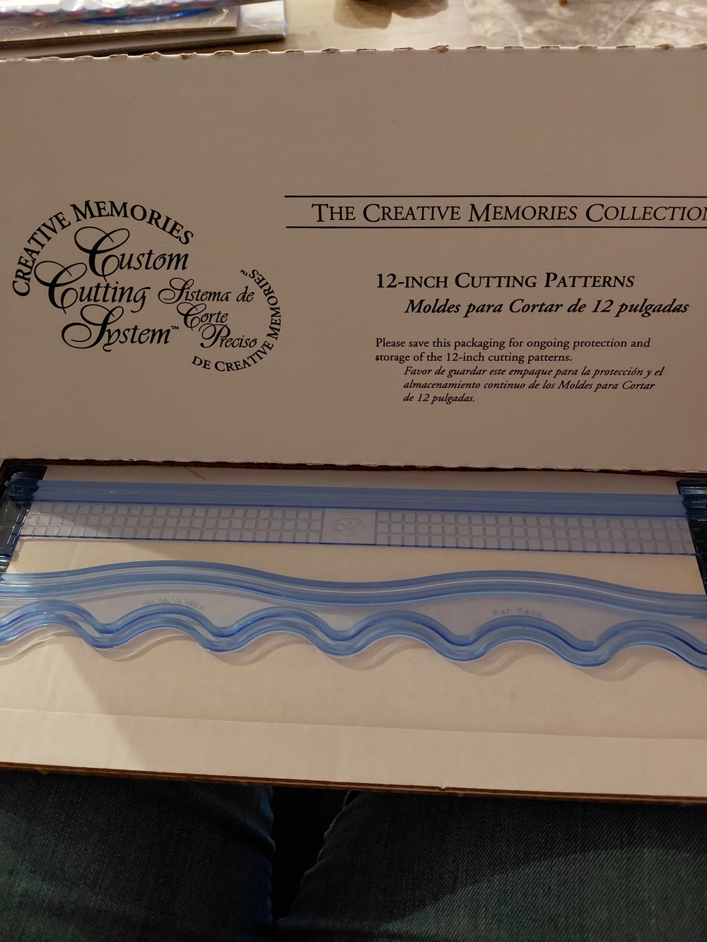 Creative Memories 12-Inch Blue Cutting Patterns - Custom Cutting System